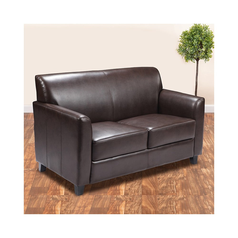 Brown LeatherSoft Loveseat