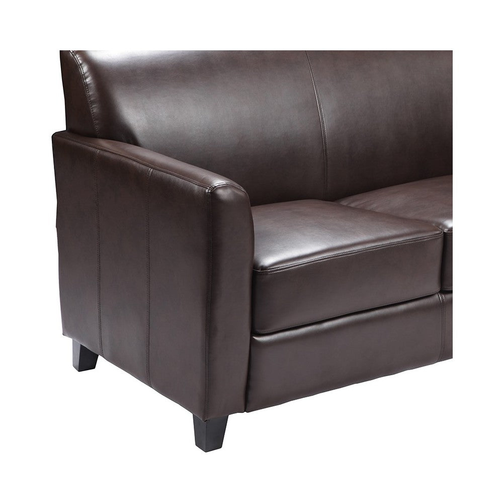 Brown LeatherSoft Loveseat