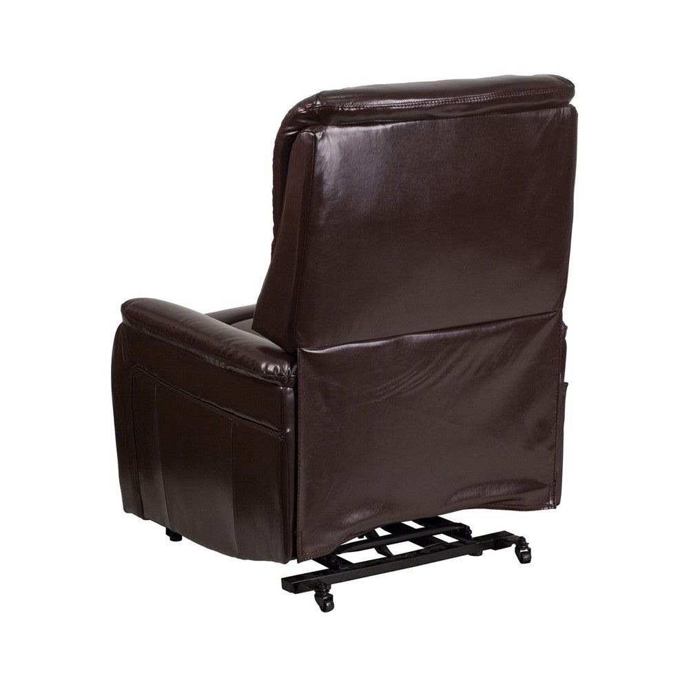 Brown LeatherSoft Remote Powered Lift Recliner