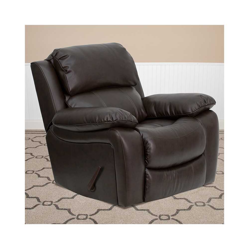 Brown LeatherSoft Rocker Recliner