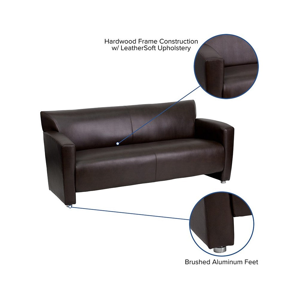 Brown LeatherSoft Sofa