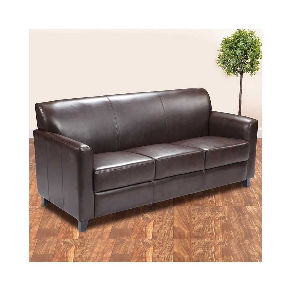 Brown LeatherSoft Sofa