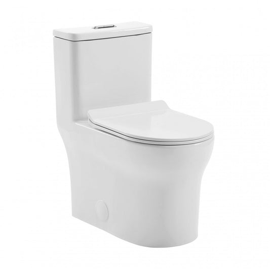 Burdon One-Piece Elongated Toilet Vortex Dual-Flush 1.1/1.6 gpf