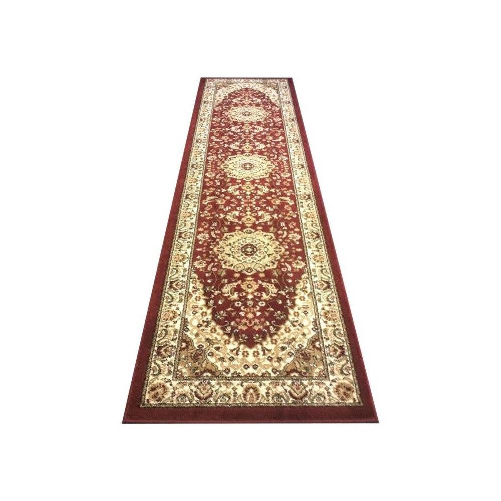 Burgundy 3x10 Persian Area Rug
