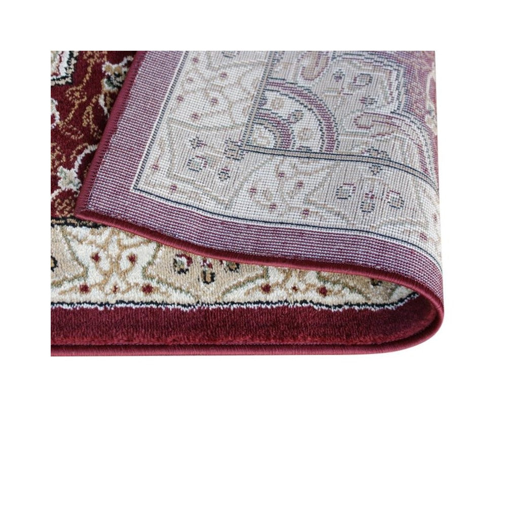 Burgundy 3x15 Persian Area Rug