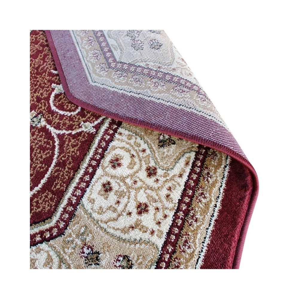 Burgundy 5x5 Persian Area Rug