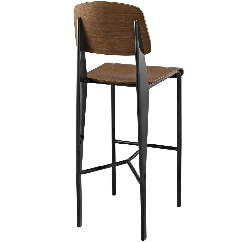 Cabin Bar Stool, Walnut Black