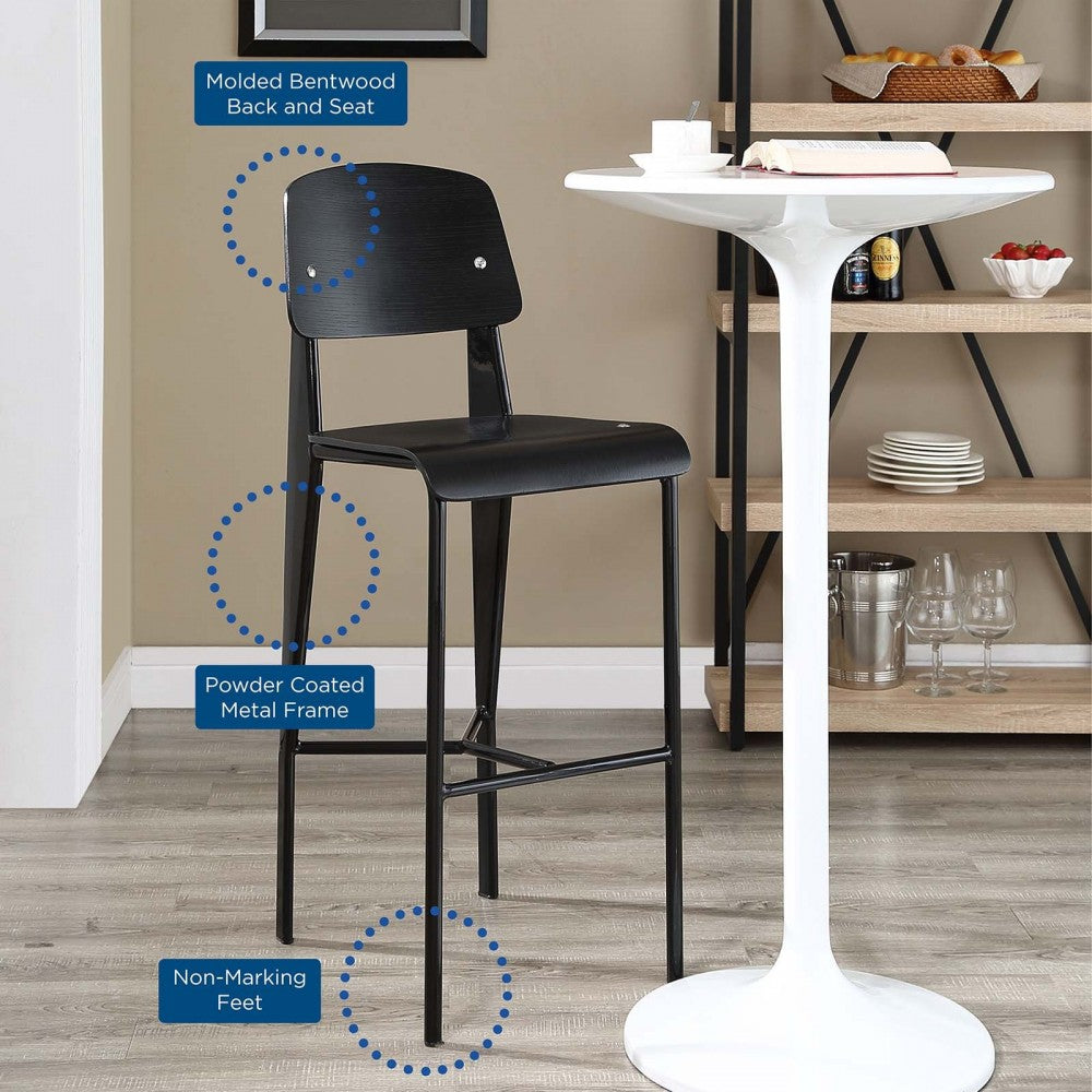 Cabin Bar Stool, Black Black