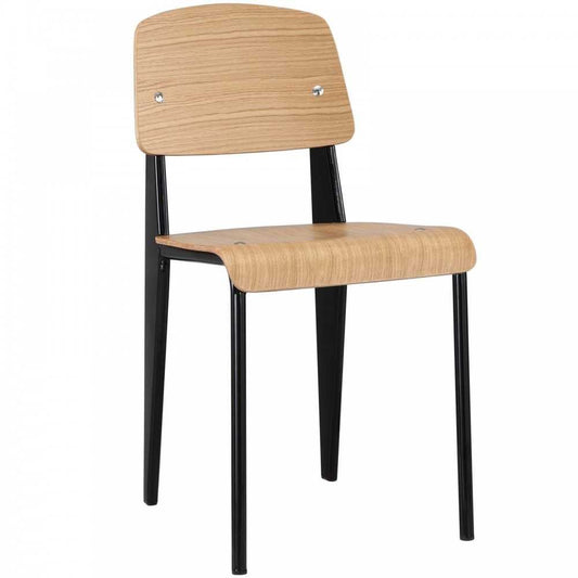 Cabin Dining Side Chair, Natural Black