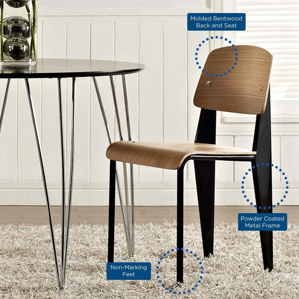 Cabin Dining Side Chair, Natural Black