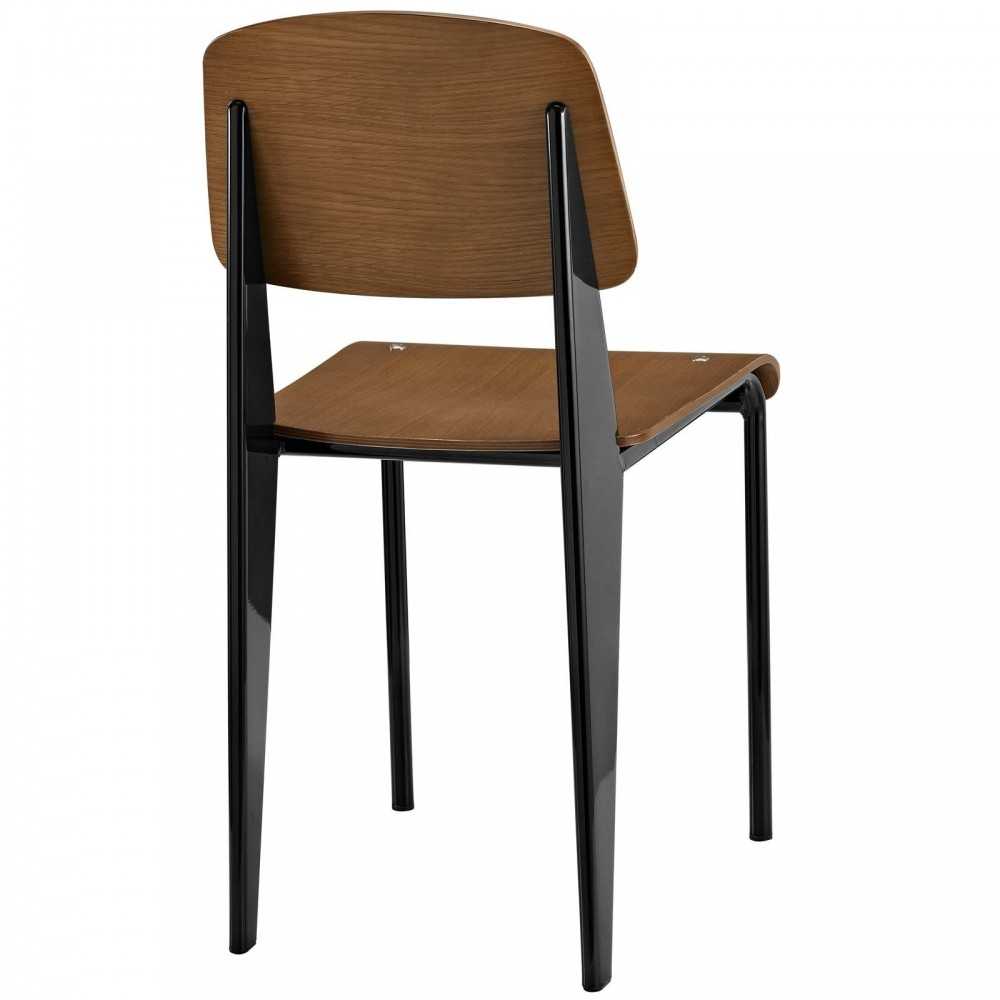 Cabin Dining Side Chair, Walnut Black