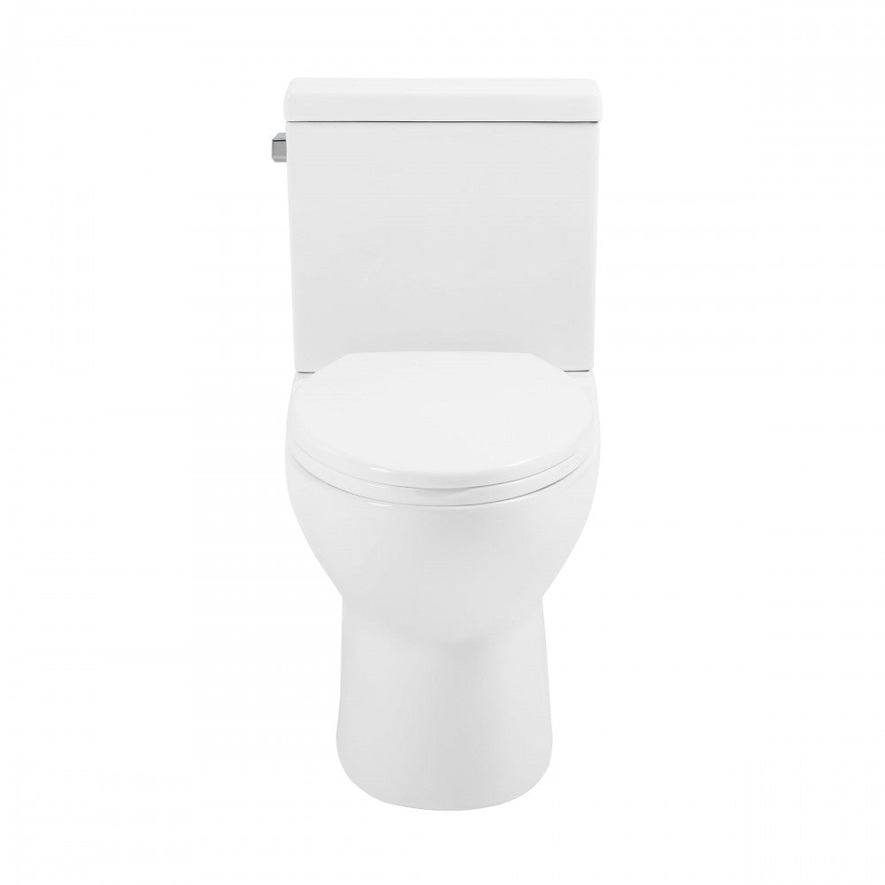 Cache Two-Piece Elongated Toilet Left Side Flush Handle Toilet 1.28 gpf