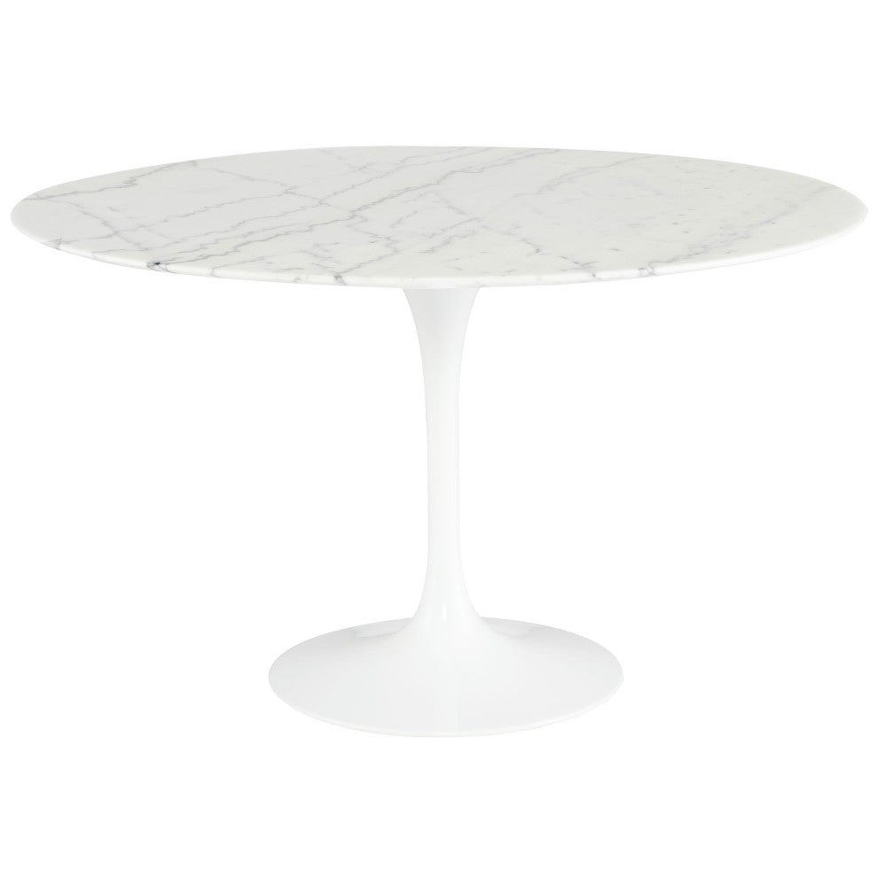 Cal White Stone Dining Table, HGEM855