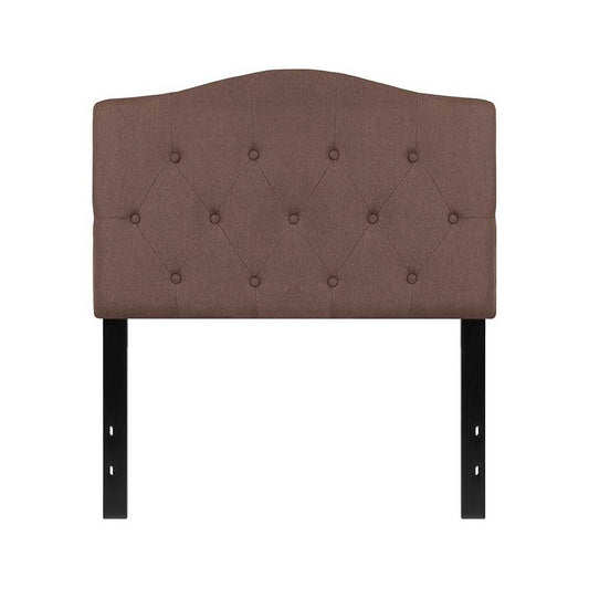 Cambridge Tufted Upholstered Twin Size Headboard in Camel Fabric