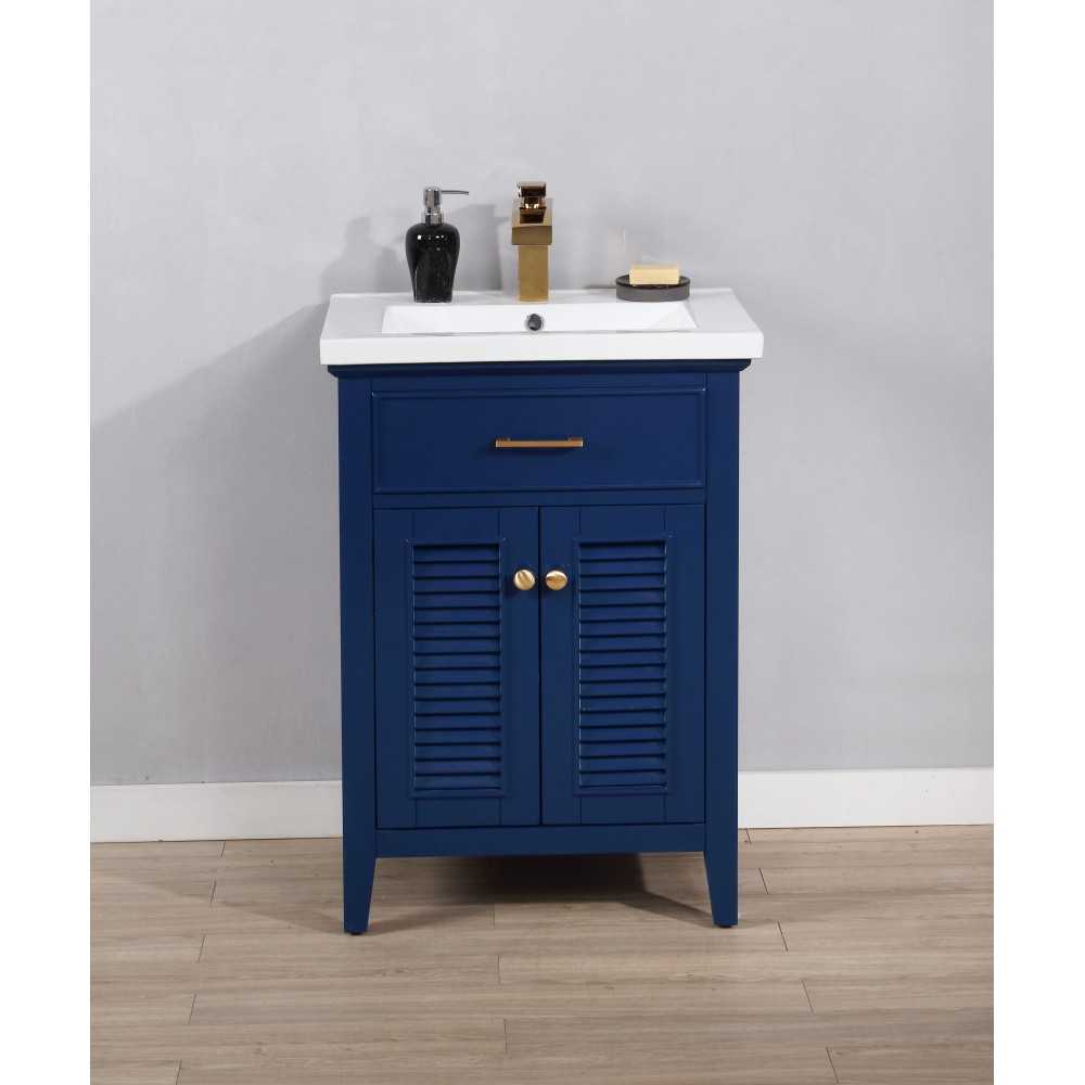 Cameron 24" Single Sink Vanity In Blue