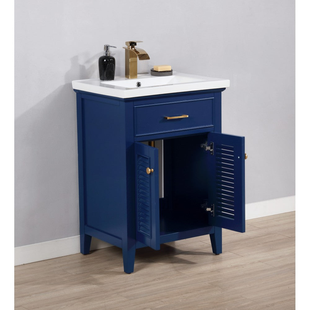 Cameron 24" Single Sink Vanity In Blue