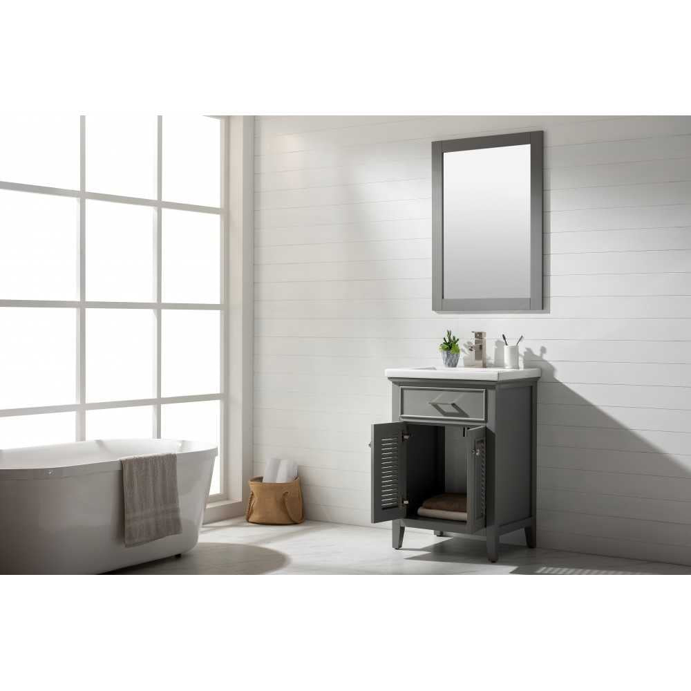 Cameron 24" Single Sink Vanity In Gray