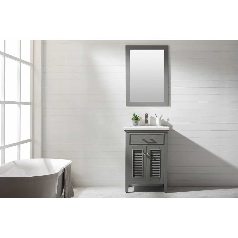 Cameron 24" Single Sink Vanity In Gray