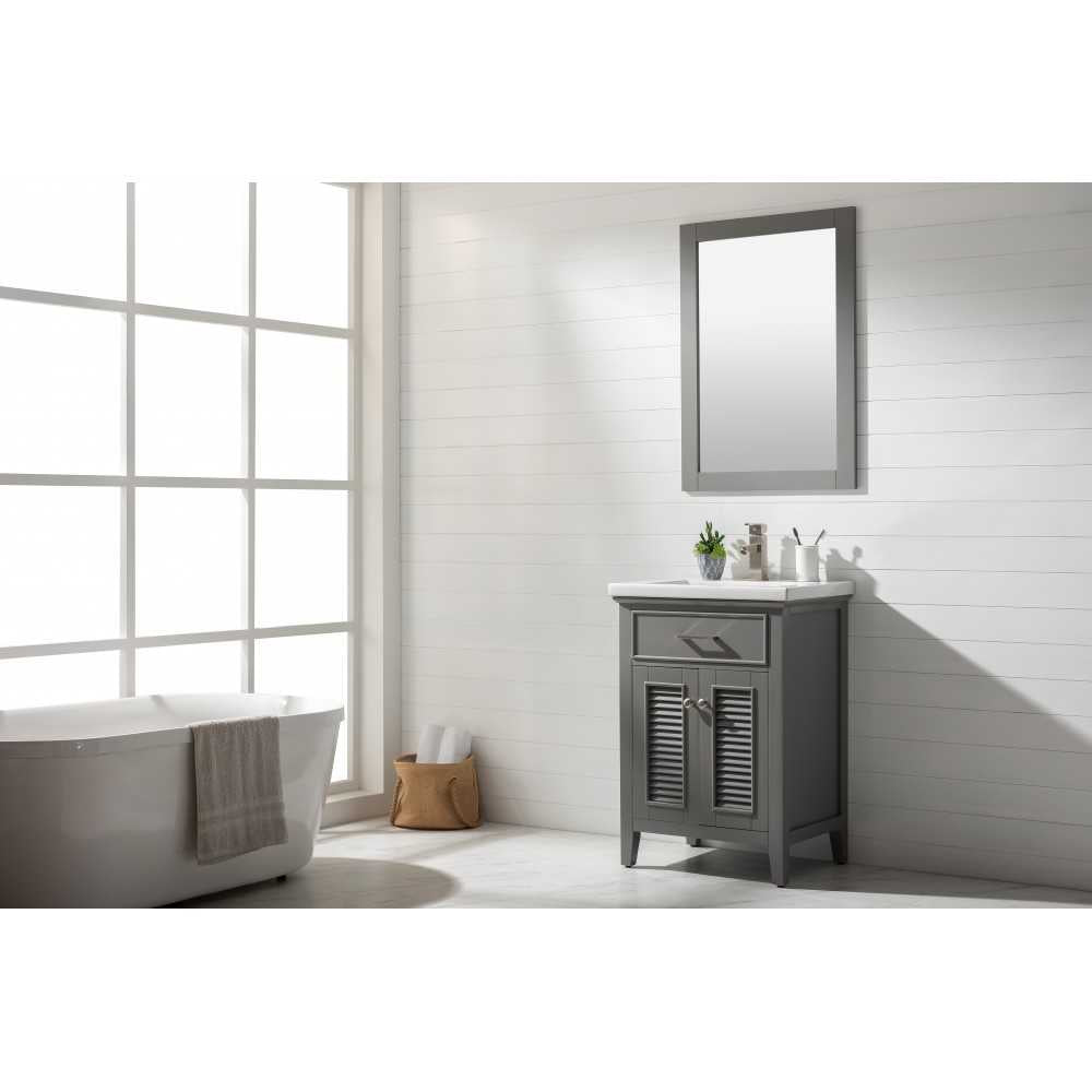 Cameron 24" Single Sink Vanity In Gray