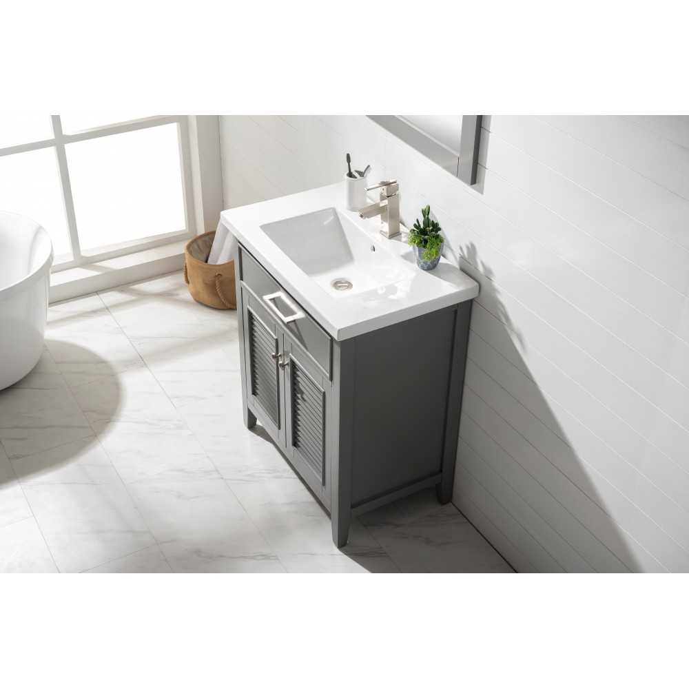 Cameron 30" Single Sink Vanity In Gray