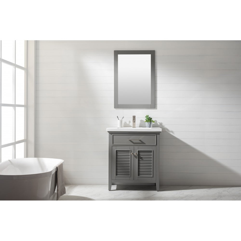 Cameron 30" Single Sink Vanity In Gray