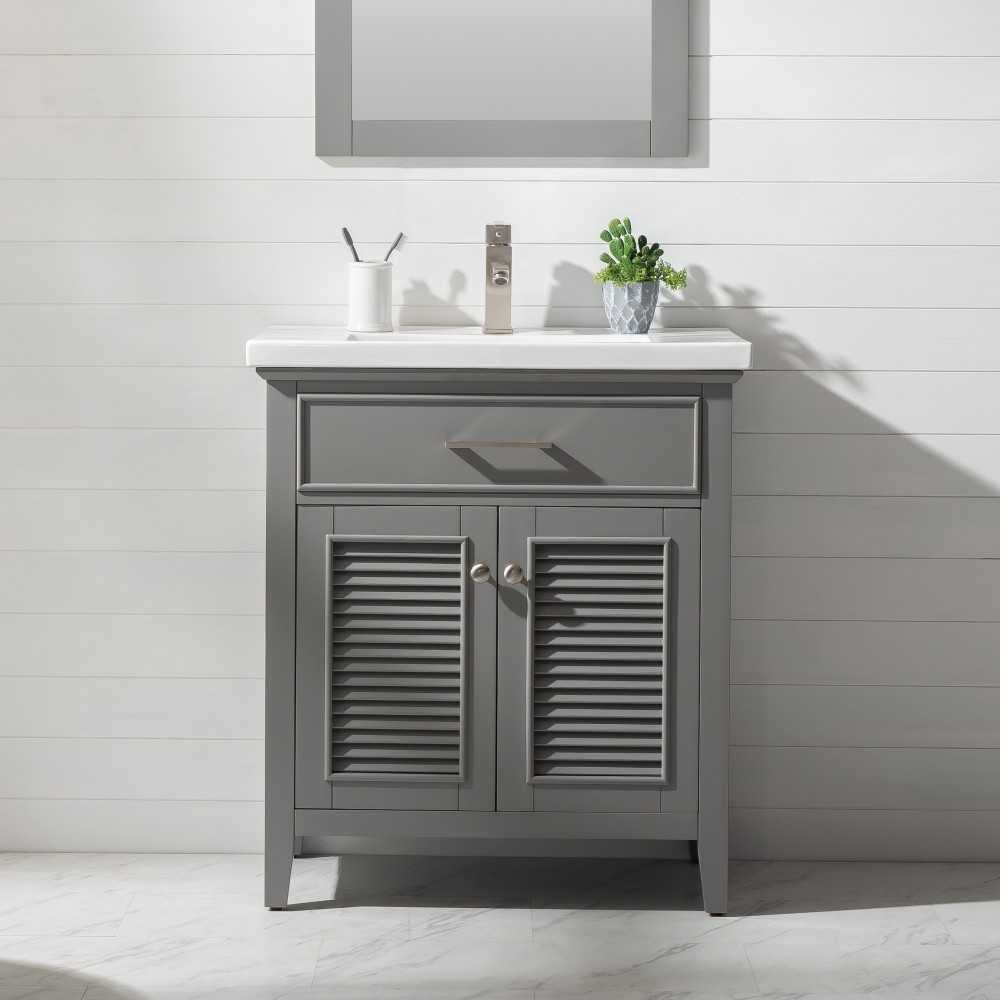 Cameron 30" Single Sink Vanity In Gray