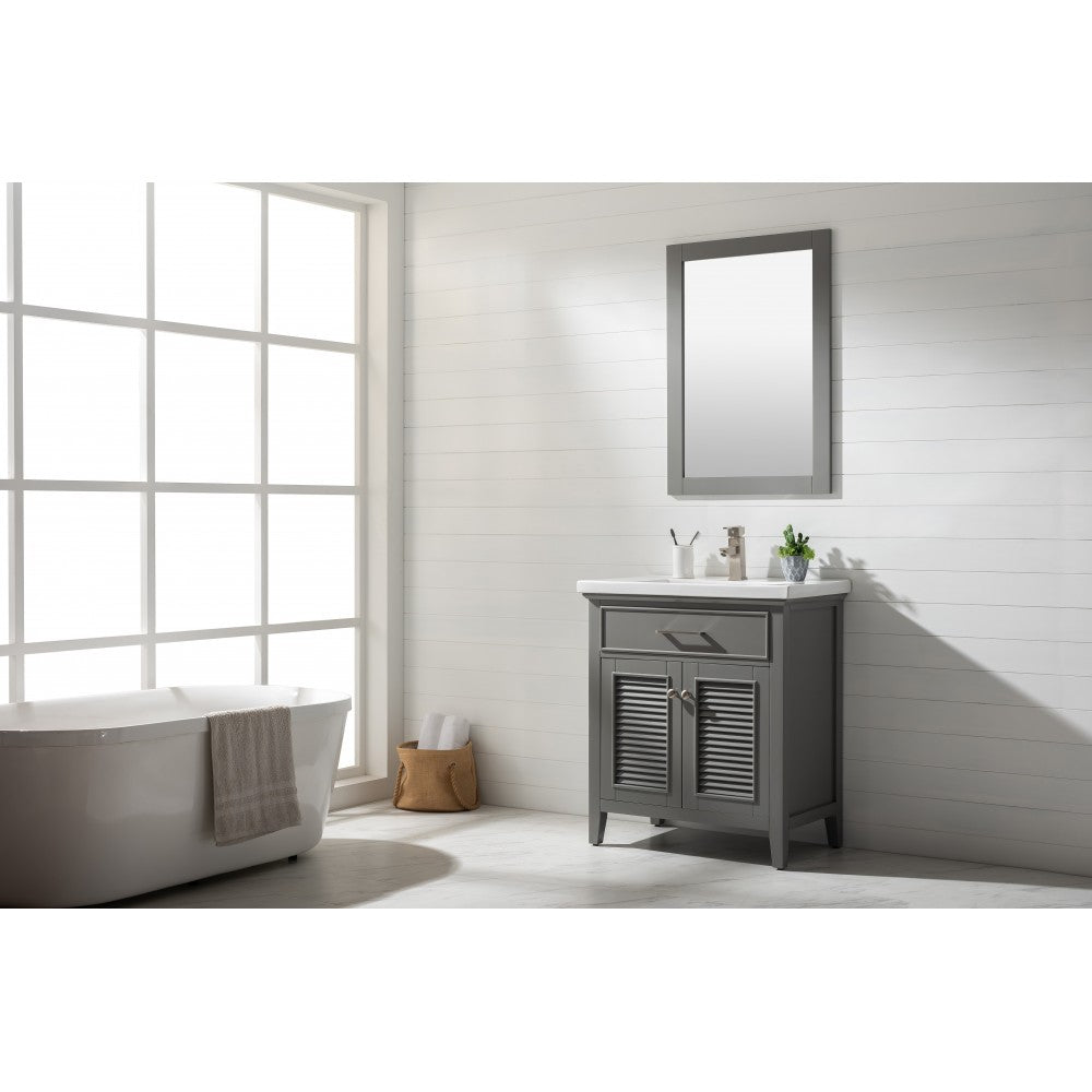 Cameron 30" Single Sink Vanity In Gray
