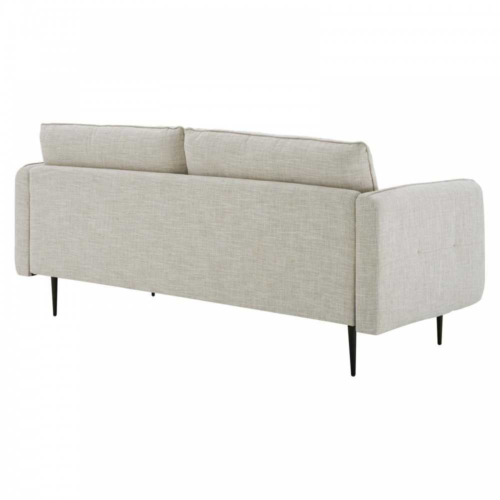 Cameron Tufted Fabric Sofa, Beige