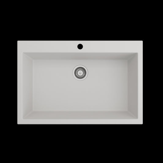 Campino Uno Dual Mount Granite Composite 33 in. in Milk White