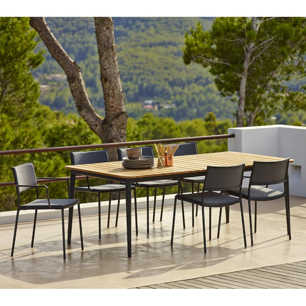 Cane-line Core dining table, 63 x 39.4 in, 5027ALT