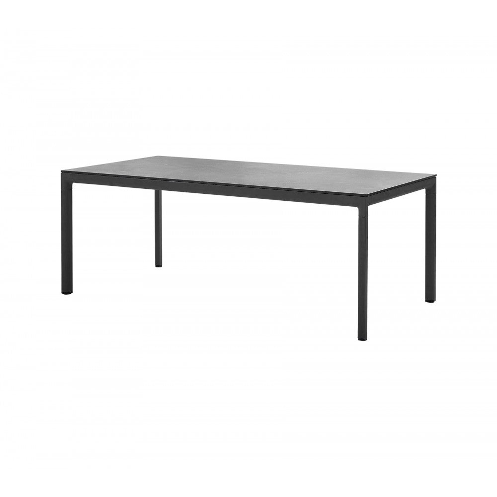 Cane-line Drop dining table base, 78.8 x 39.4 in, 50406AL