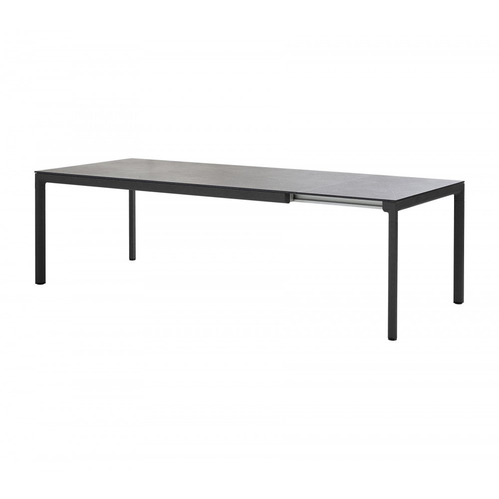 Cane-line Drop dining table base w/120 extension, 50407AL