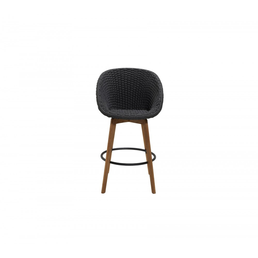 Cane-line Peacock bar chair w/teak legs, 5455RODGT