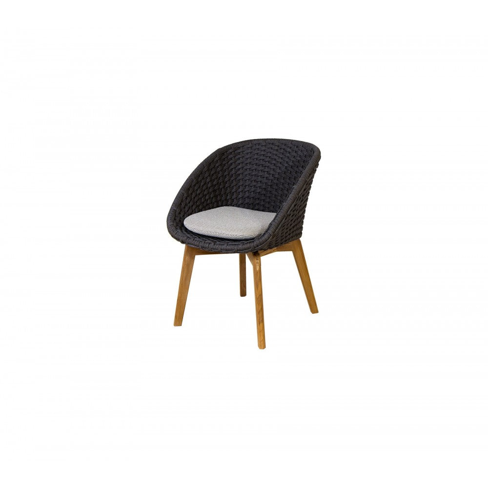 Cane-line Peacock chair w/teak legs, Set of 2, 5454RODGT