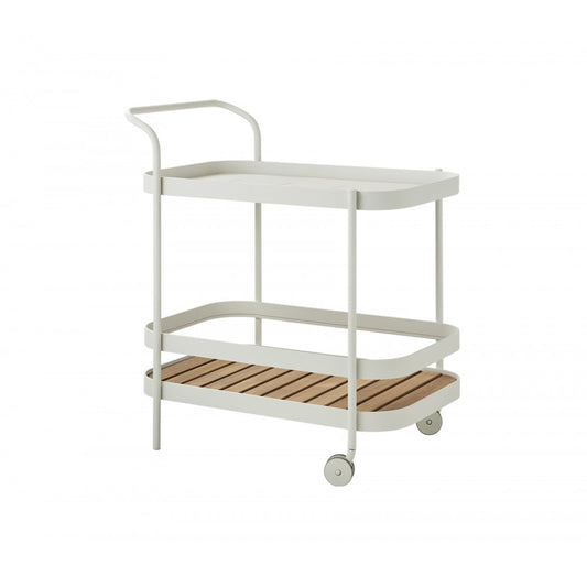 Cane-line Roll bar trolley incl. teak table top, 5102AW