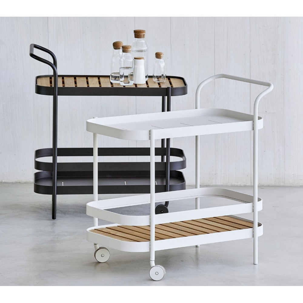 Cane-line Roll bar trolley incl. teak table top, 5102AW