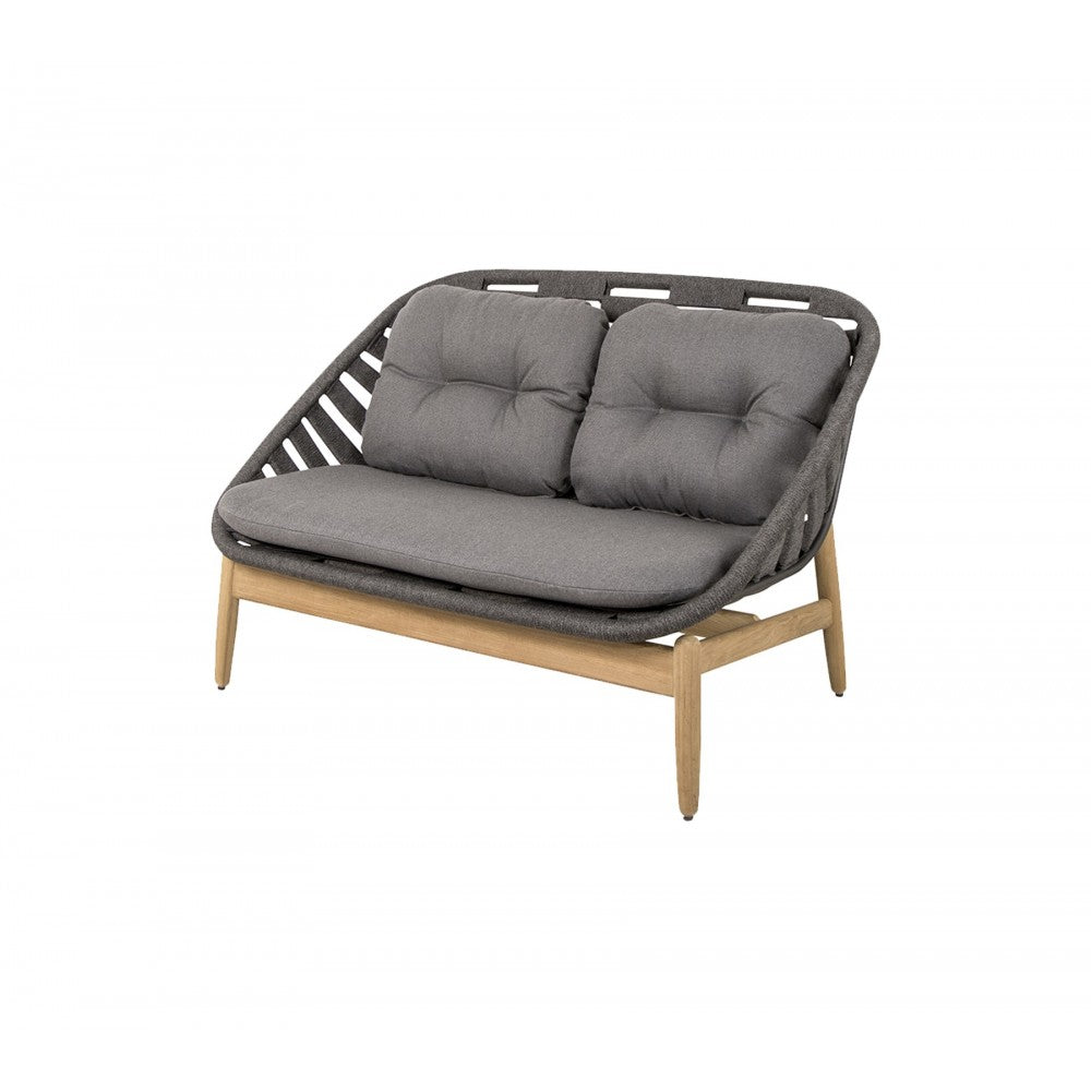 Cane-line Strington 2-seater sofa w/teak frame, 55020RODGAITGT