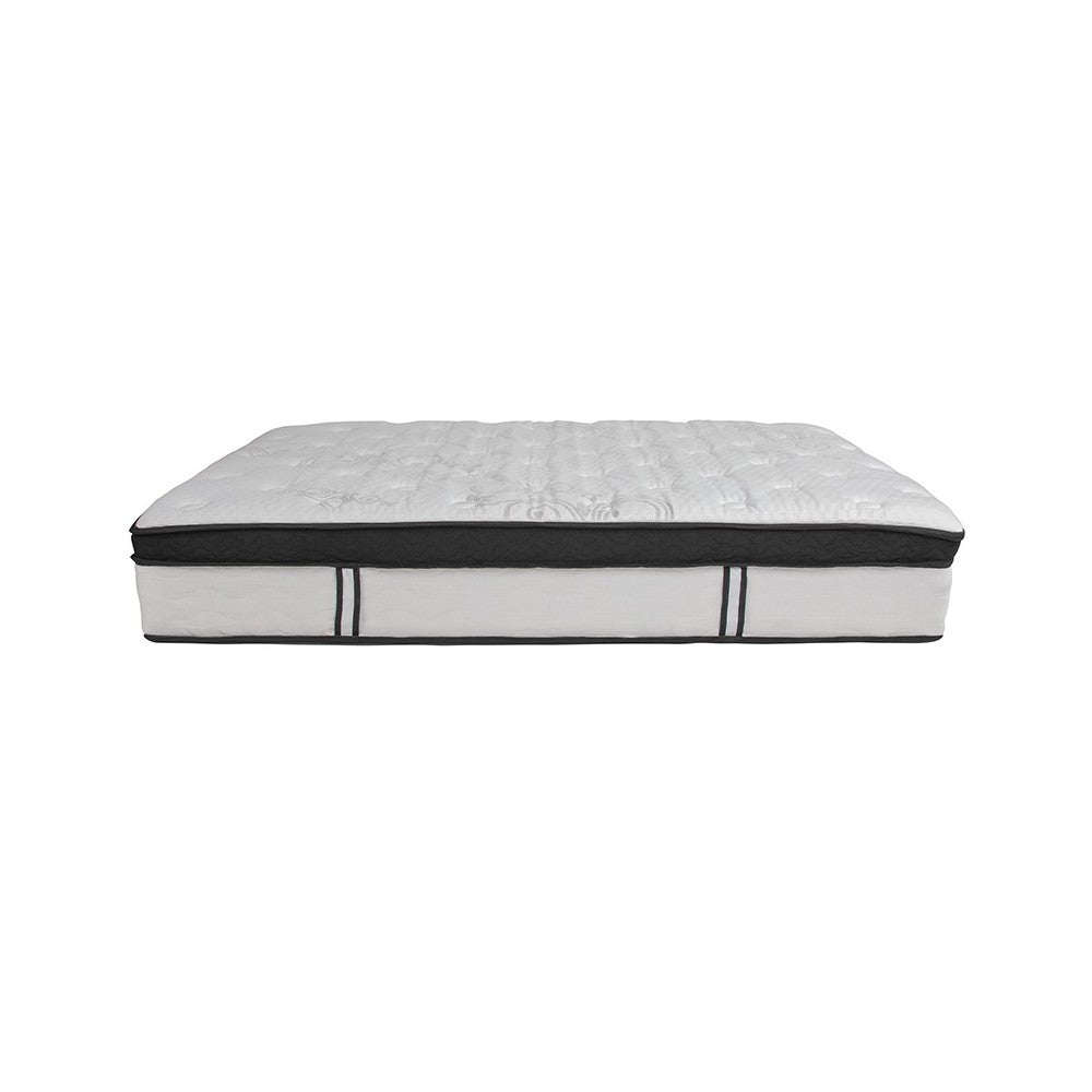 Capri Comfortable Sleep 12 Inch CertiPUR-US Certified Memory Foam & Pocket Spring Mattress, Full Mattress in a Box