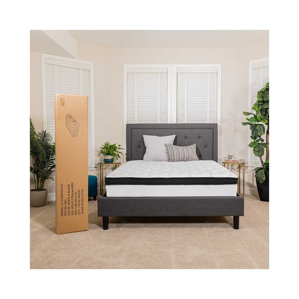 Capri Comfortable Sleep 12 Inch CertiPUR-US Certified Memory Foam & Pocket Spring Mattress, Full Mattress in a Box
