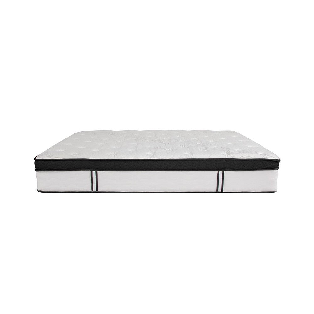 Capri Comfortable Sleep 12 Inch CertiPUR-US Certified Memory Foam & Pocket Spring Mattress, Queen Mattress in a Box