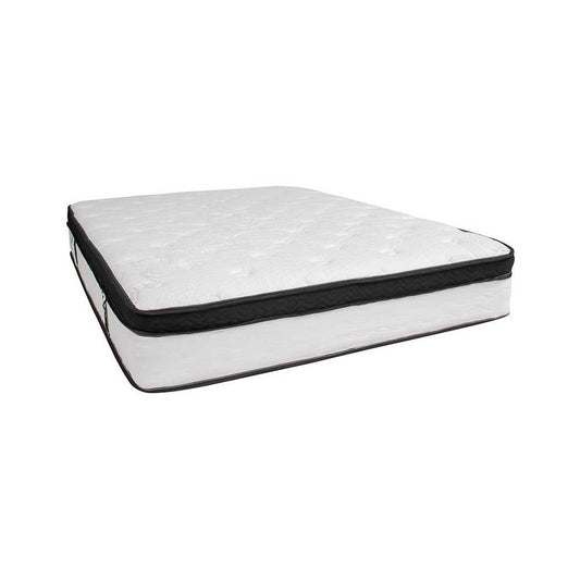 Capri Comfortable Sleep 12 Inch CertiPUR-US Certified Memory Foam & Pocket Spring Mattress, Queen Mattress in a Box