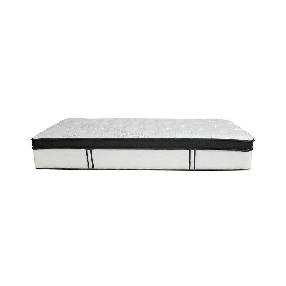 Capri Comfortable Sleep 12 Inch CertiPUR-US Certified Memory Foam & Pocket Spring Mattress, Twin Mattress in a Box