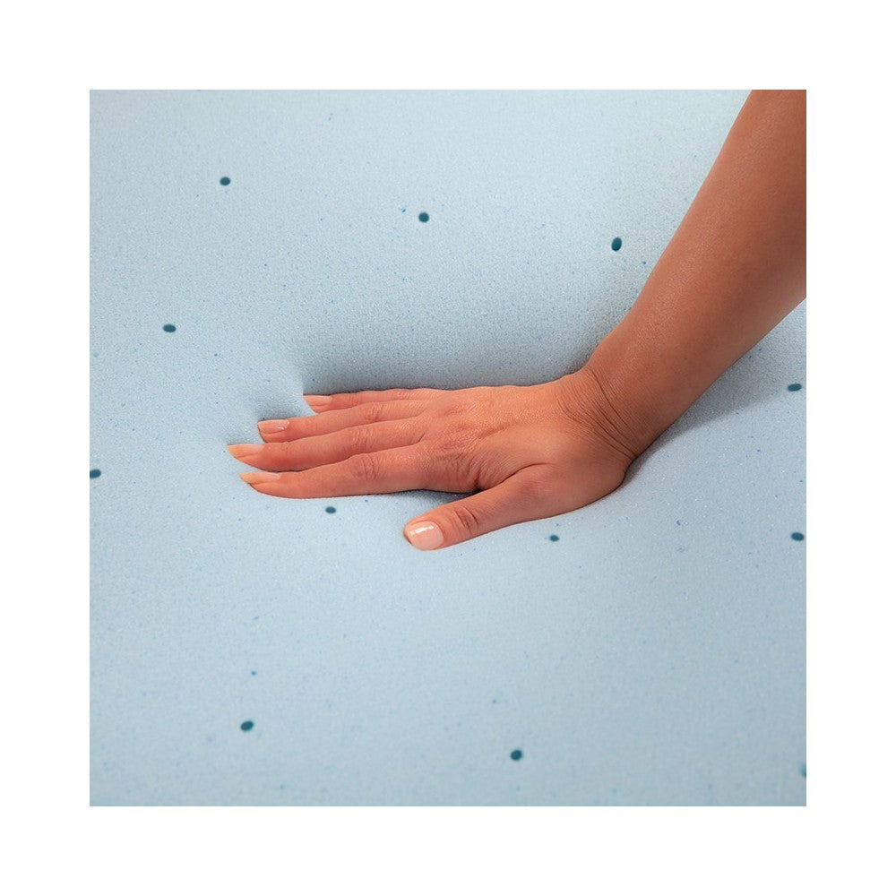 Capri Comfortable Sleep 2 inch Cool Gel Memory Foam Mattress Topper - King