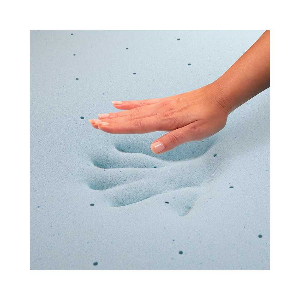 Capri Comfortable Sleep 2 inch Cool Gel Memory Foam Mattress Topper - Twin