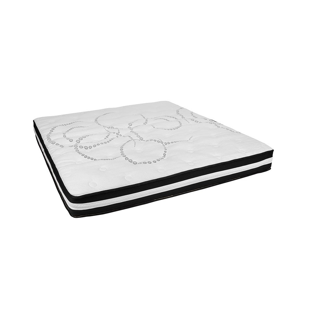 Capri Comfortable Sleep King 10 Inch CertiPUR-US Certified Foam Pocket Spring Mattress & 3 inch Gel Memory Foam Topper Bundle