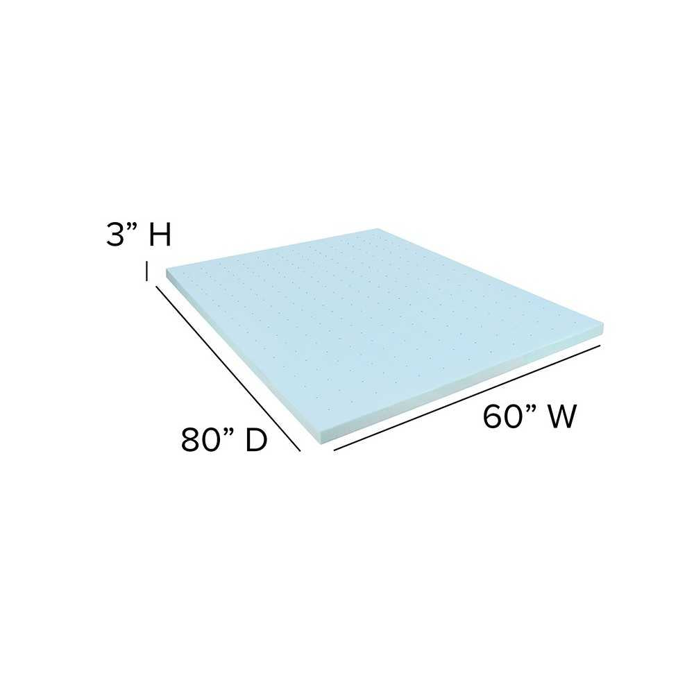Capri Comfortable Sleep Queen 10 Inch CertiPUR-US Certified Foam Pocket Spring Mattress & 3 inch Gel Memory Foam Topper Bundle