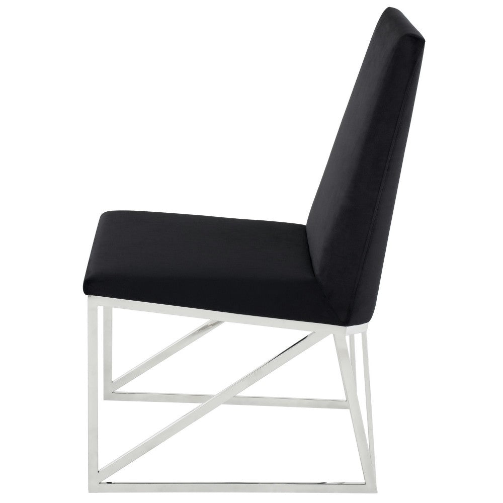 Caprice Black Fabric Dining Chair, HGTB586