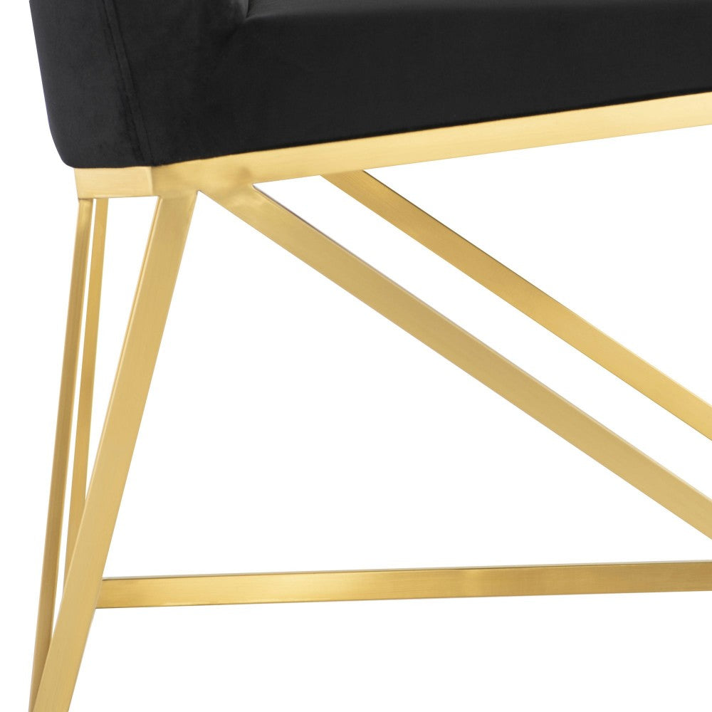 Caprice Black Fabric Dining Chair, HGTB588
