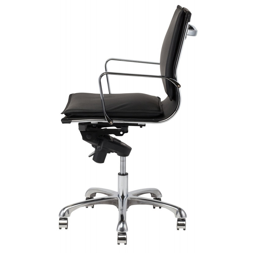 Carlo Black Leather Office Chair
