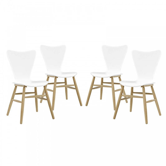 Cascade Dining Chair Set of 4, White